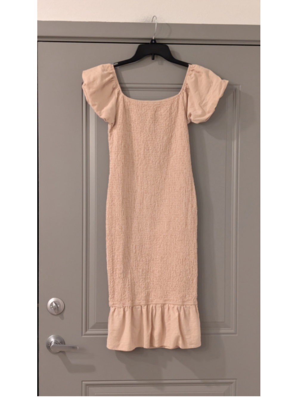 Women's Simplee Beige Midi Dress Size L